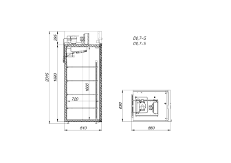 Шкаф холодильный V0.7-SD