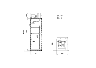 Шкаф холодильный V0.5-GLD