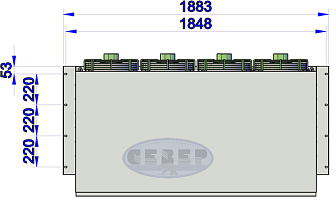 Моноблок настенного типа BGМ 535 S ⠀⠀⠀⠀ Объем охлаждаемой площади: 56-137 м³